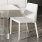 Glam Dinette Set with Solid Back Chairs 1/2/4/6/7/8 Pieces Glossy White Dining Table Set Clearhalo 'Dining Room Sets' 'Dining Tables & Seating' 'dining_room_set' 'furn' 'furn_dining_room_set' 'Furniture' 'Kitchen & Dining Furniture' 6240196