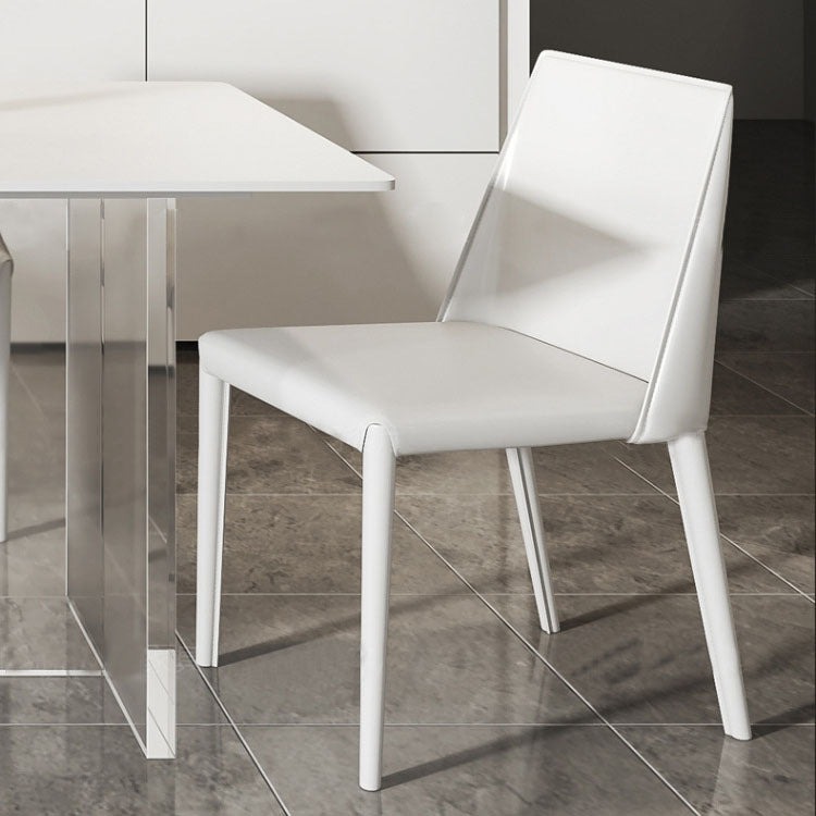 Glam Dinette Set with Solid Back Chairs 1/2/4/6/7/8 Pieces Glossy White Dining Table Set Clearhalo 'Dining Room Sets' 'Dining Tables & Seating' 'dining_room_set' 'furn' 'furn_dining_room_set' 'Furniture' 'Kitchen & Dining Furniture' 6240196