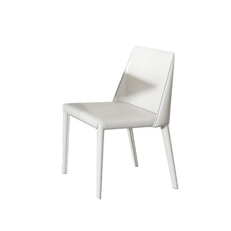 Glam Dinette Set with Solid Back Chairs 1/2/4/6/7/8 Pieces Glossy White Dining Table Set Clearhalo 'Dining Room Sets' 'Dining Tables & Seating' 'dining_room_set' 'furn' 'furn_dining_room_set' 'Furniture' 'Kitchen & Dining Furniture' 6240197