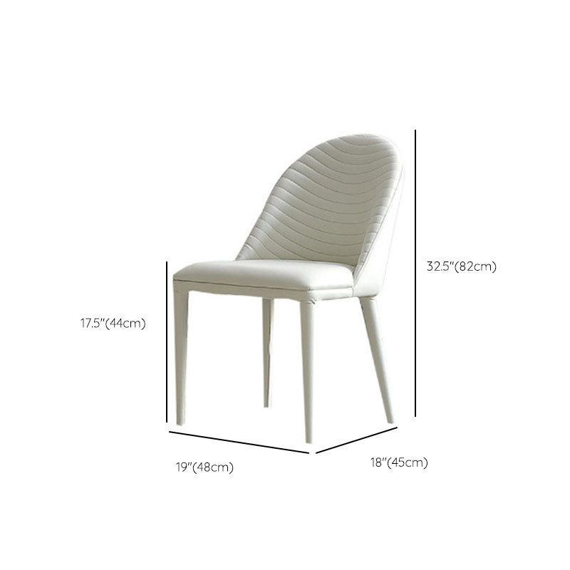 Glam Dinette Set with Solid Back Chairs 1/2/4/6/7/8 Pieces Glossy White Dining Table Set Clearhalo 'Dining Room Sets' 'Dining Tables & Seating' 'dining_room_set' 'furn' 'furn_dining_room_set' 'Furniture' 'Kitchen & Dining Furniture' 6240198