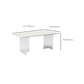 Glam Dinette Set with Solid Back Chairs 1/2/4/6/7/8 Pieces Glossy White Dining Table Set Clearhalo 'Dining Room Sets' 'Dining Tables & Seating' 'dining_room_set' 'furn' 'furn_dining_room_set' 'Furniture' 'Kitchen & Dining Furniture' 6240200