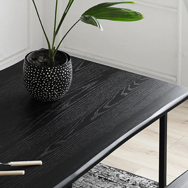 Ensemble de salle à manger moderne 1/2 pièces, Table à manger rectangulaire en bois pour salon