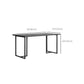 Ensemble de salle à manger moderne 1/2 pièces, Table à manger rectangulaire en bois pour salon