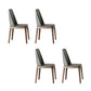 Round Dining Table Set 1/4/5/7 Pcs Solid Wood Frame Dining Table and Chairs 4 Green Chairs Clearhalo 'Dining Room Sets' 'Dining Tables & Seating' 'dining_room_set' 'furn' 'furn_dining_room_set' 'Furniture' 'Kitchen & Dining Furniture' 6240297