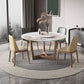 Round Dining Table Set 1/4/5/7 Pcs Solid Wood Frame Dining Table and Chairs 5 Pieces: Table, 4 Chairs Clearhalo 'Dining Room Sets' 'Dining Tables & Seating' 'dining_room_set' 'furn' 'furn_dining_room_set' 'Furniture' 'Kitchen & Dining Furniture' 6240298