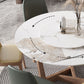 Round Dining Table Set 1/4/5/7 Pcs Solid Wood Frame Dining Table and Chairs Clearhalo 'Dining Room Sets' 'Dining Tables & Seating' 'dining_room_set' 'furn' 'furn_dining_room_set' 'Furniture' 'Kitchen & Dining Furniture' 6240301