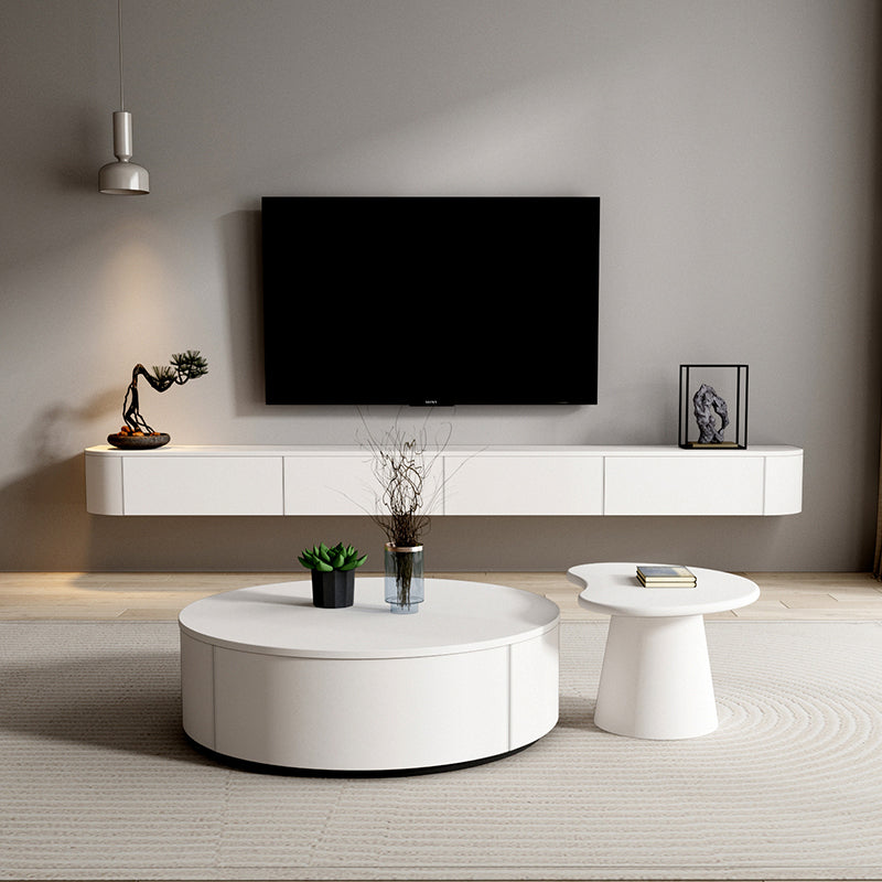 Contemporary TV Console Faux Wood TV Media Stand with Drawers Clearhalo 'furn' 'furn_tv_stands_entertainment_centers' 'Furniture' 'Living Room Furniture' 'TV Stands & Entertainment Centers' 'TV Stands & Media Storage Furniture' 'tv_stands_entertainment_centers' 6240406