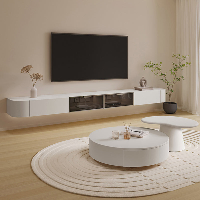 Contemporary TV Console Faux Wood TV Media Stand with Drawers Clearhalo 'furn' 'furn_tv_stands_entertainment_centers' 'Furniture' 'Living Room Furniture' 'TV Stands & Entertainment Centers' 'TV Stands & Media Storage Furniture' 'tv_stands_entertainment_centers' 6240409