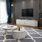Glam Stone TV Console Enclosed Storage TV Media Stand for Living Room Clearhalo 'furn' 'furn_tv_stands_entertainment_centers' 'Furniture' 'Living Room Furniture' 'TV Stands & Entertainment Centers' 'TV Stands & Media Storage Furniture' 'tv_stands_entertainment_centers' 6240421