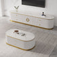 Glam Stone TV Console Enclosed Storage TV Media Stand for Living Room Clearhalo 'furn' 'furn_tv_stands_entertainment_centers' 'Furniture' 'Living Room Furniture' 'TV Stands & Entertainment Centers' 'TV Stands & Media Storage Furniture' 'tv_stands_entertainment_centers' 6240428