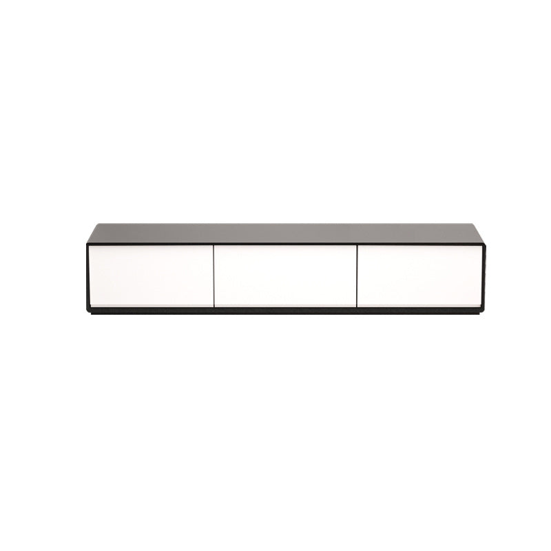 Contemporary Faux Wood TV Stand Console Enclosed Storage TV Media Stand for Living Room 71"L x 16"W x 14"H Clearhalo 'furn' 'furn_tv_stands_entertainment_centers' 'Furniture' 'Living Room Furniture' 'TV Stands & Entertainment Centers' 'TV Stands & Media Storage Furniture' 'tv_stands_entertainment_centers' 6240478