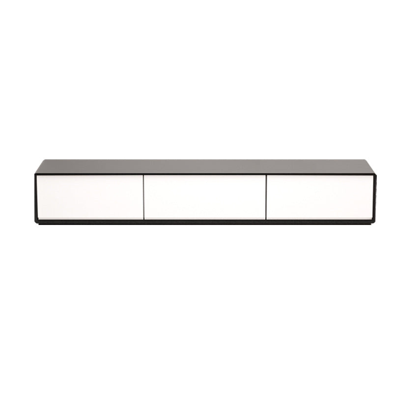 Contemporary Faux Wood TV Stand Console Enclosed Storage TV Media Stand for Living Room 79"L x 16"W x 14"H Clearhalo 'furn' 'furn_tv_stands_entertainment_centers' 'Furniture' 'Living Room Furniture' 'TV Stands & Entertainment Centers' 'TV Stands & Media Storage Furniture' 'tv_stands_entertainment_centers' 6240480