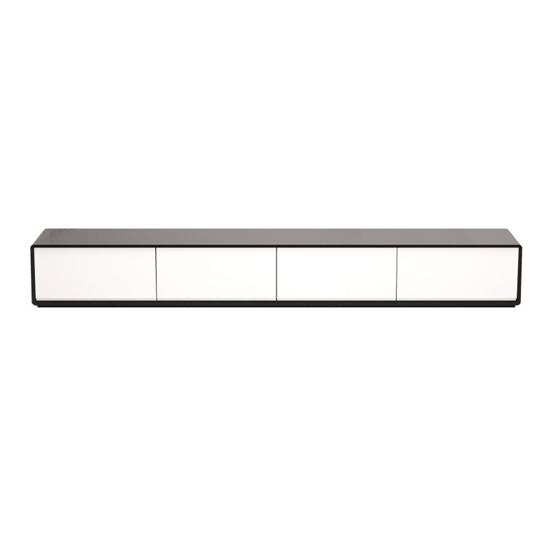 Contemporary Faux Wood TV Stand Console Enclosed Storage TV Media Stand for Living Room 94.5"L x 16"W x 14"H Clearhalo 'furn' 'furn_tv_stands_entertainment_centers' 'Furniture' 'Living Room Furniture' 'TV Stands & Entertainment Centers' 'TV Stands & Media Storage Furniture' 'tv_stands_entertainment_centers' 6240482