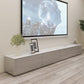 Supporto TV moderno in legno da 16" con contenitore chiuso, supporto TV bianco con cassetti