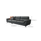 Modern 34.64" H Genuine Leather Pillow Top Arm Sofa for Living Room Clearhalo 'furn' 'furn_sofas' 'Furniture' 'Living Room Furniture' 'Sofa' 'sofas' 6241084