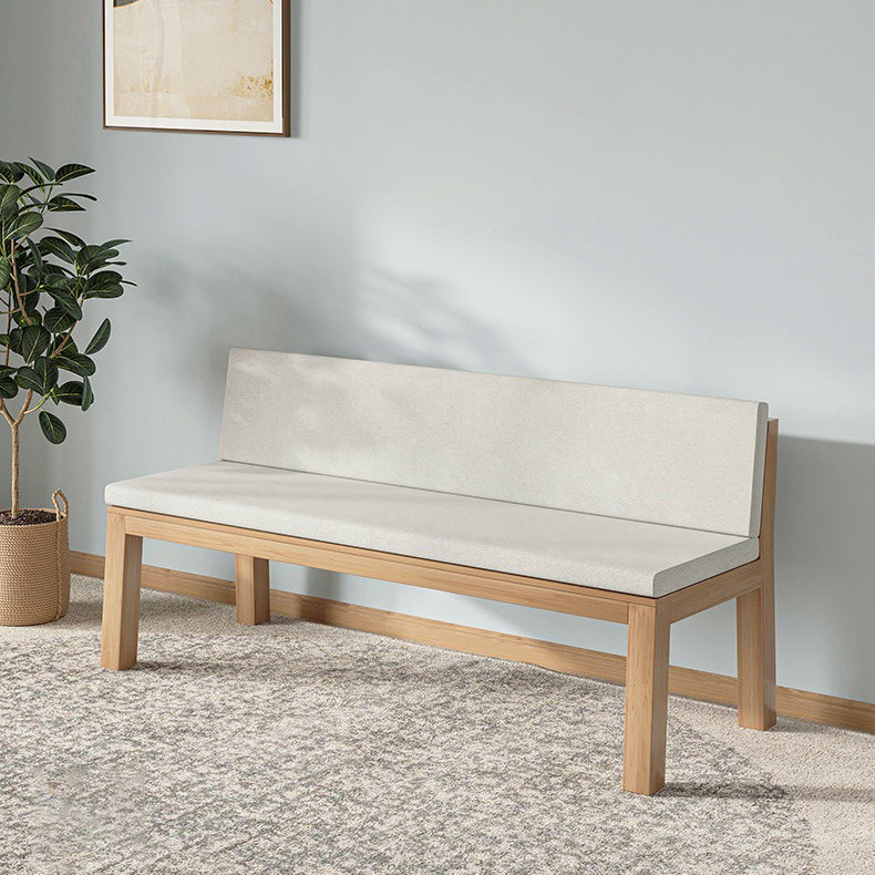 Testino in tessuto di divano moderno a braccia moderno con accenti in legno