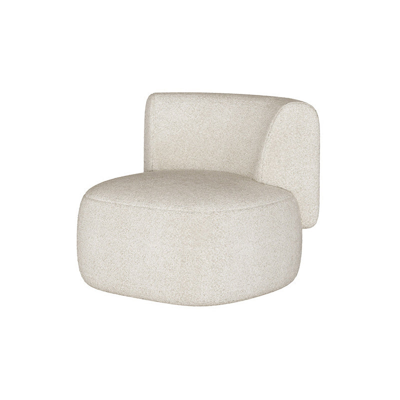 Contemporain 27,5 "H Canapa en laine avec dos sans bras et serré incurvé pour le salon