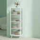 Industrial Curio Cabinet Metal Glass Doors Storage Cabinet for Bedroom