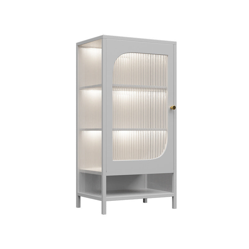 Curio Curio Curio Armading Metal Display con porta per soggiorno