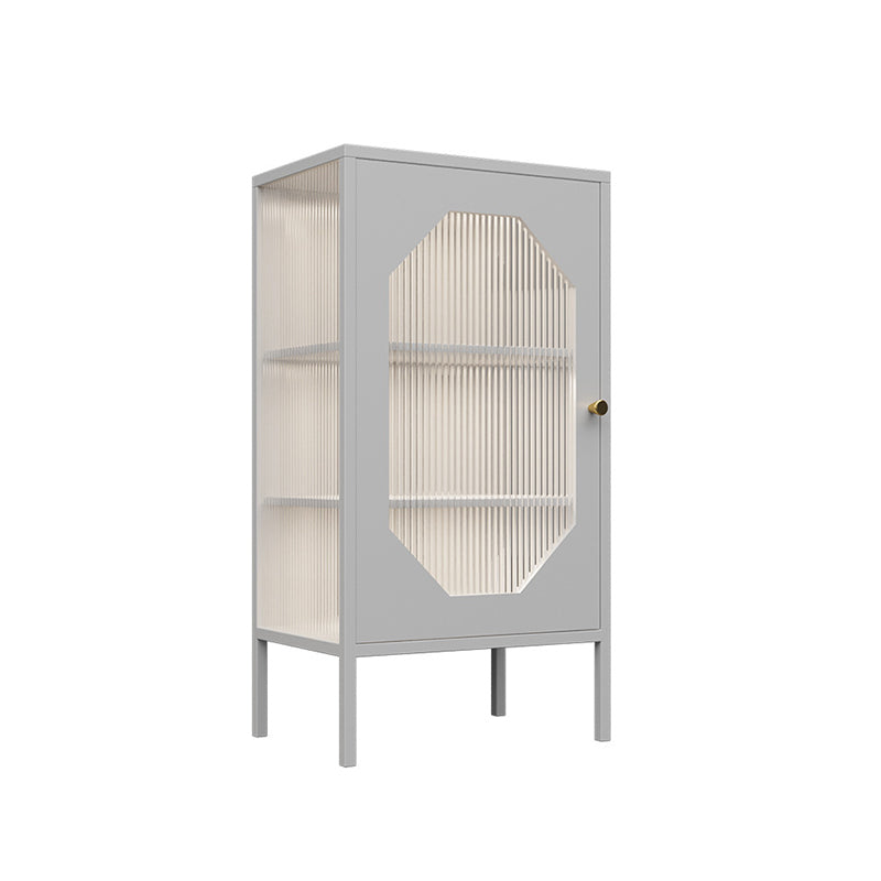 Curio Curio Curio Armading Metal Display con porta per soggiorno