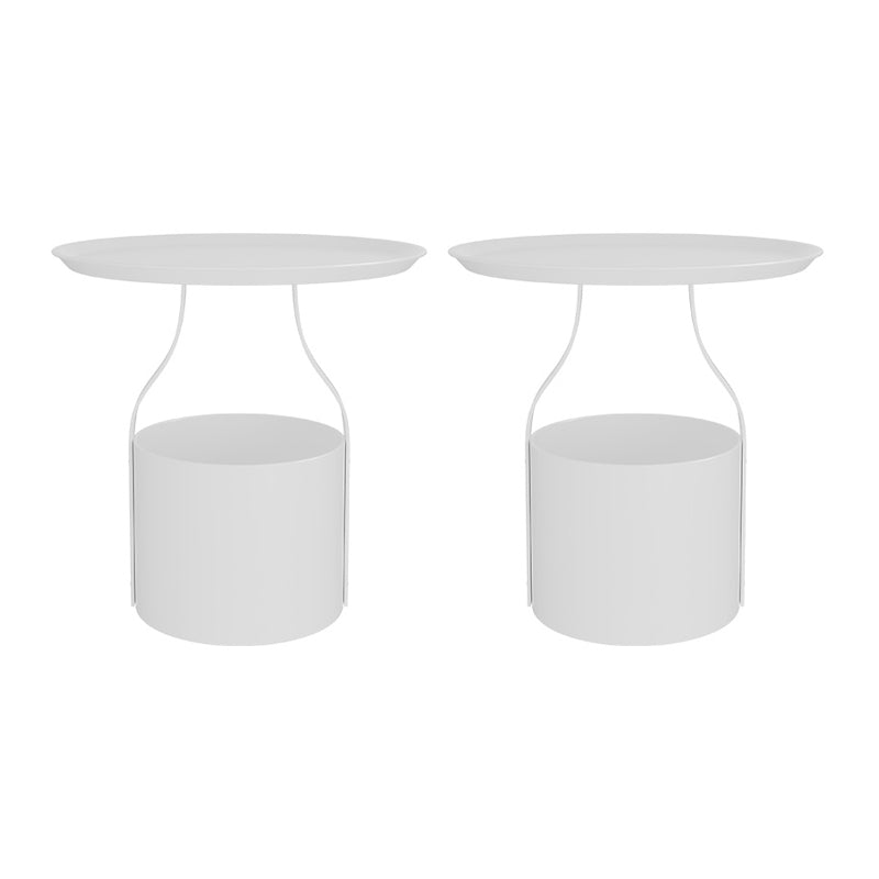 20 "W x 21" H Night-tand moderne Iron Accent Table table de nuit avec 1 étagère