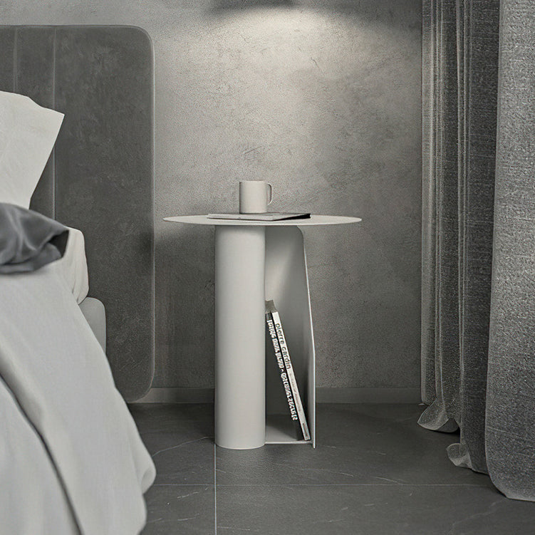 3 ripiani di ferro da notte per la notte di stoccaggio aperto contemporaneo, alto 18,5 "