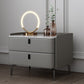 Modern Bed Nightstand Stone Accent Table Nightstand Cabinet with 2-drawer Clearhalo 'Bedroom Furniture' 'furn' 'furn_night_stand' 'Furniture' 'night_stand' 'Nightstands' 6241498