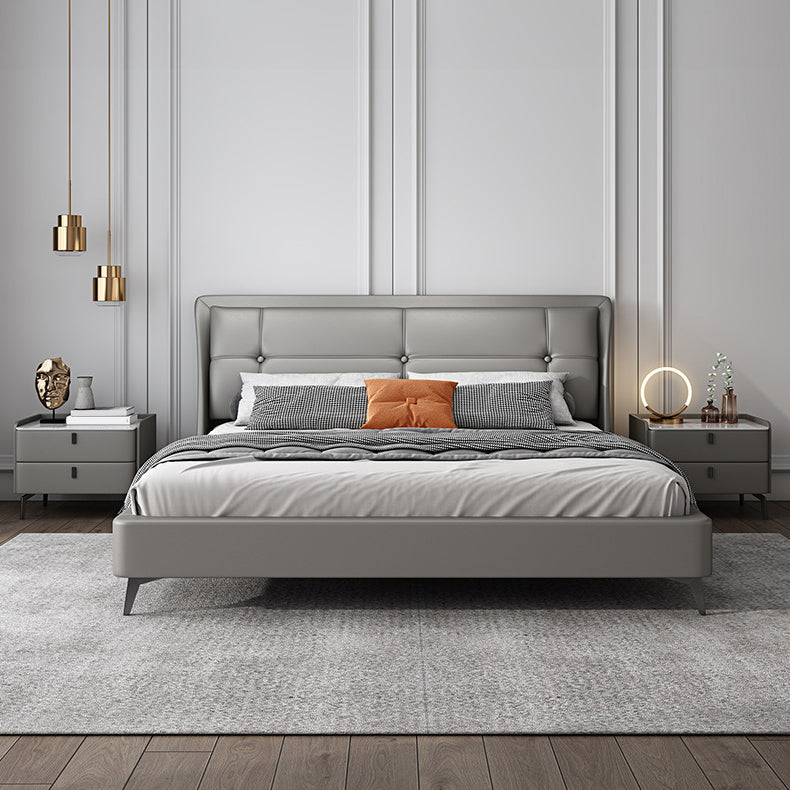 Modern Bed Nightstand Stone Accent Table Nightstand Cabinet with 2-drawer Clearhalo 'Bedroom Furniture' 'furn' 'furn_night_stand' 'Furniture' 'night_stand' 'Nightstands' 6241504