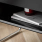 1 Drawer Glass Top Night Table Modern Mirrored Nightstand with Legs .19.7" Tall Clearhalo 'Bedroom Furniture' 'furn' 'furn_night_stand' 'Furniture' 'night_stand' 'Nightstands' 6241562