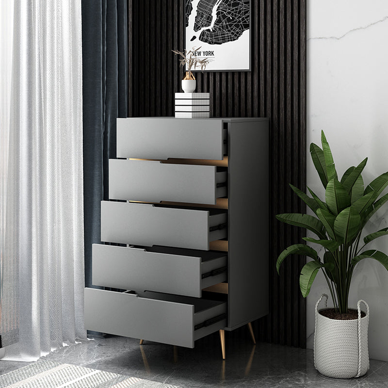 Cassettiera portaoggetti Glam realizzata in legno con 3/4/5 cassetti