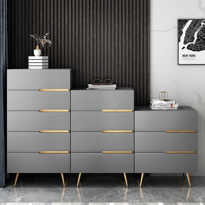 Cassettiera portaoggetti Glam realizzata in legno con 3/4/5 cassetti