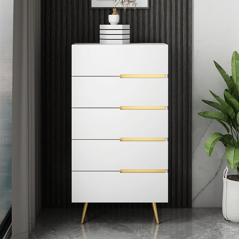 Cassettiera portaoggetti Glam realizzata in legno con 3/4/5 cassetti