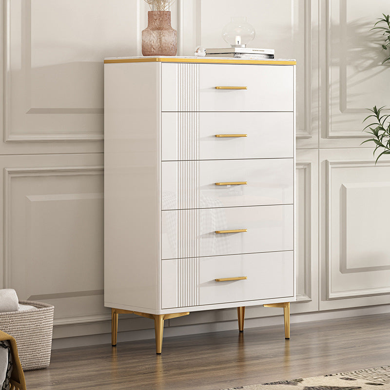 Glam Chest Bedroom Stone 16" Wide Storage Chest in White with Drawers Clearhalo 'Bedroom Furniture' 'Dressers & Chests' 'dressers_chests' 'furn' 'furn_dressers_chests' 'Furniture' 6241706