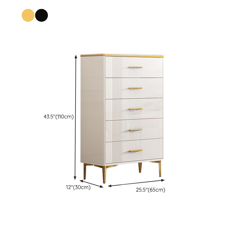 Glam Chest Bedroom Stone 16" Wide Storage Chest in White with Drawers Clearhalo 'Bedroom Furniture' 'Dressers & Chests' 'dressers_chests' 'furn' 'furn_dressers_chests' 'Furniture' 6241717