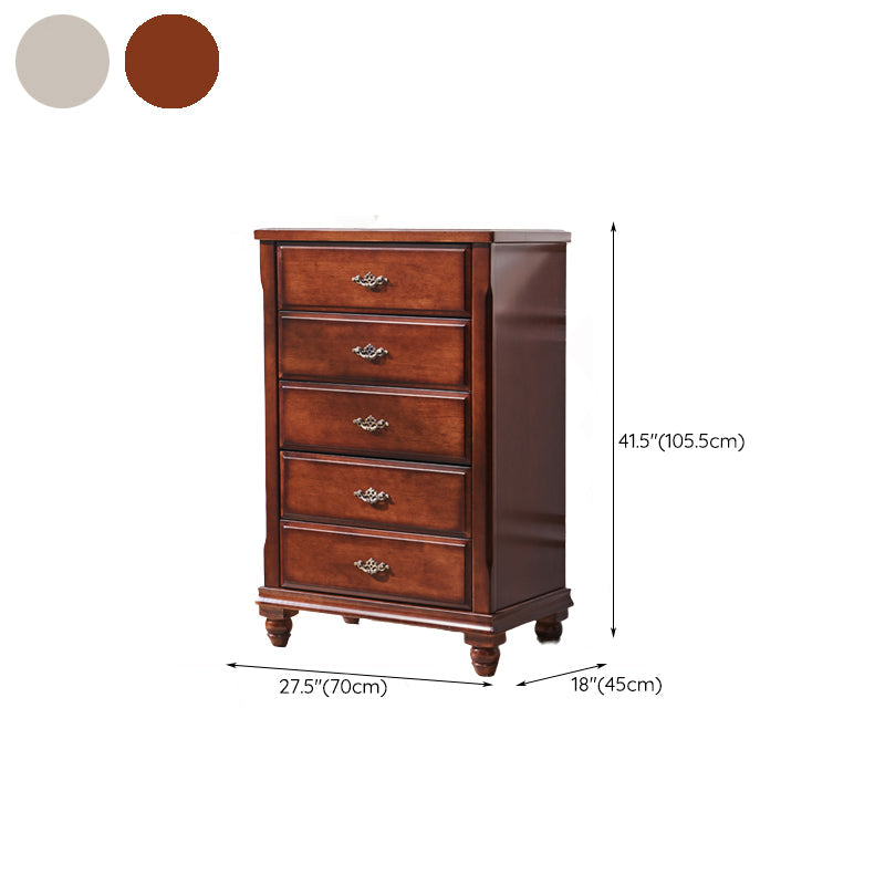 Traditional Storage Chest Solid Wood Dresser with 3/4/5 Drawers Clearhalo 'Bedroom Furniture' 'Dressers & Chests' 'dressers_chests' 'furn' 'furn_dressers_chests' 'Furniture' 6241741