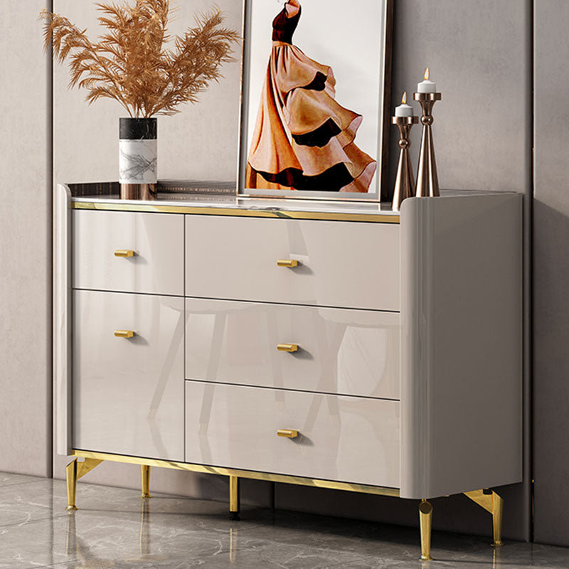 15.02-inch Width Storage Chest Ultra-Modern Stone Storage Chest Dresser 47"L x 15"W x 33"H 1 Clearhalo 'Bedroom Furniture' 'Dressers & Chests' 'dressers_chests' 'furn' 'furn_dressers_chests' 'Furniture' 6241818