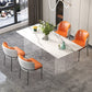 Moderne stenen top eettafel set 1/2/5 stuks dinette ingesteld voor keuken
