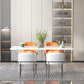 Modern Stone Top Dining Table Set 1/2/5 Pieces Dinette Set for Kitchen Clearhalo 'Dining Room Sets' 'Dining Tables & Seating' 'dining_room_set' 'furn' 'furn_dining_room_set' 'Furniture' 'Kitchen & Dining Furniture' 6241899
