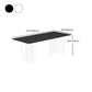 Modern Stone Top Dining Table Set 1/2/5 Pieces Dinette Set for Kitchen Clearhalo 'Dining Room Sets' 'Dining Tables & Seating' 'dining_room_set' 'furn' 'furn_dining_room_set' 'Furniture' 'Kitchen & Dining Furniture' 6241902