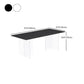 Modern Stone Top Dining Table Set 1/2/5 Pieces Dinette Set for Kitchen Clearhalo 'Dining Room Sets' 'Dining Tables & Seating' 'dining_room_set' 'furn' 'furn_dining_room_set' 'Furniture' 'Kitchen & Dining Furniture' 6241903