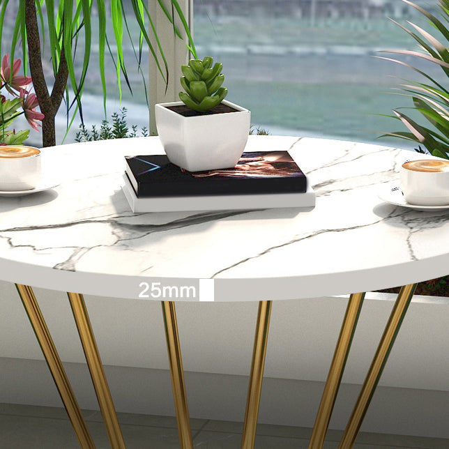 Juego de mesa de comedor de piedra blanca 1/2/4 piezas de comedor moderno