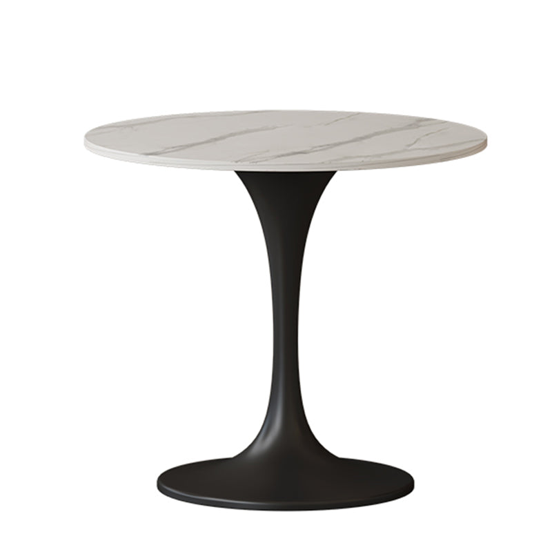 Runde Esstisch Set mit Metallbasis 1/5 Stücke moderne Esseet -Set für Küche