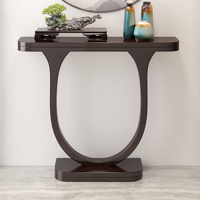 Solid Wood Console Table 33.46" Tall 1-shelf Accent Table for Hall