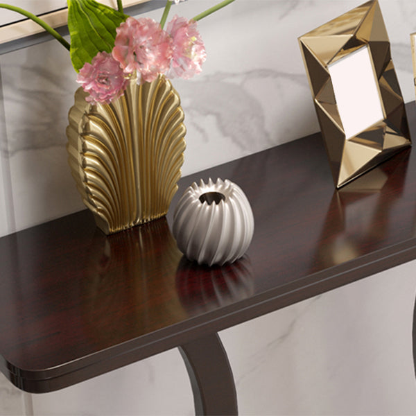 33,46 "Console alta Tabella 1 tavolo accento in legno massiccio per sala