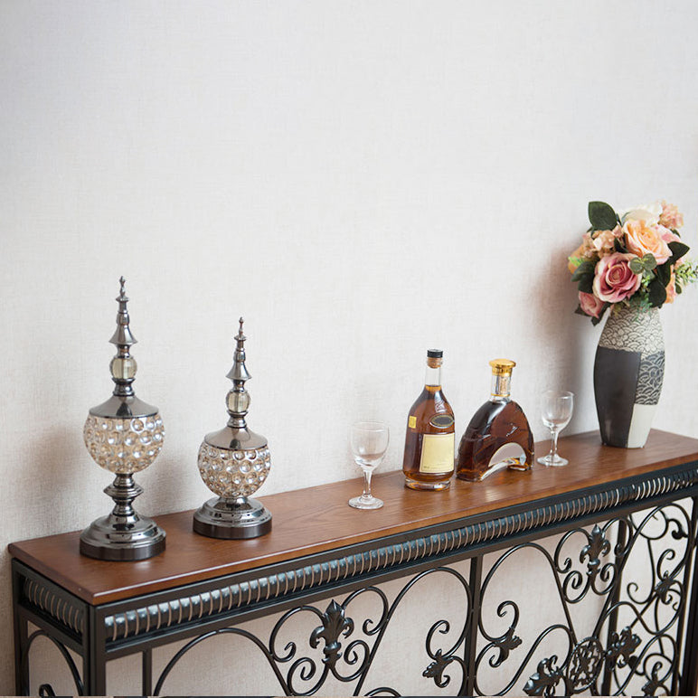 Table de la console de la console de pays française table de canapé de console finition antique