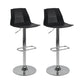 Industrial Backrest Armless Counter Stool Adjustable Iron Stool with Plastic Cushion
