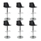 Industrial Backrest Armless Counter Stool Adjustable Iron Stool with Plastic Cushion