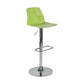 Industrial Backrest Armless Counter Stool Adjustable Iron Stool with Plastic Cushion