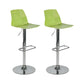 Industrial Backrest Armless Counter Stool Adjustable Iron Stool with Plastic Cushion