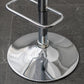 Industrial Backrest Armless Counter Stool Adjustable Iron Stool with Plastic Cushion